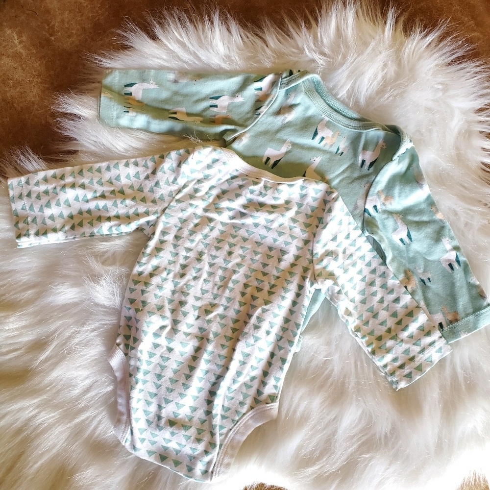 Set of 2 long sleeve lamas triangles